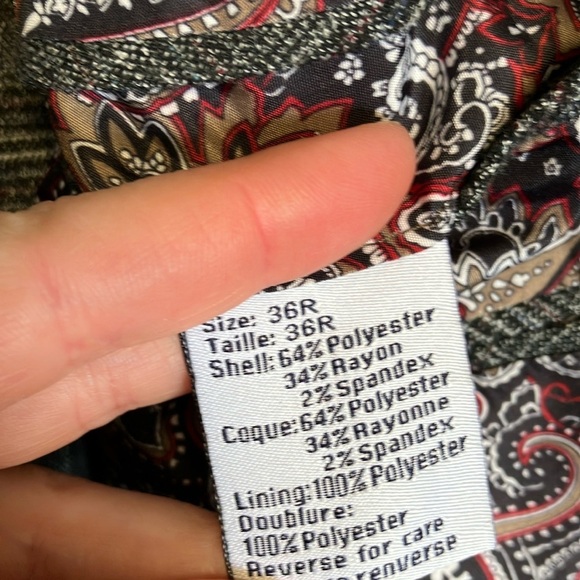 Paisley & Gray Checkered Suit 36R W32 L32 - Picture 6 of 11